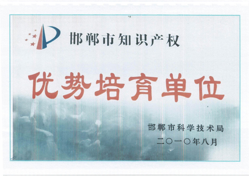 市級(jí)證書